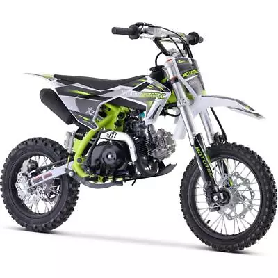 MotoTec X2 110cc 4-Stroke Gas Dirt Bike - Green - NEW FROM MOTOTEC • $924