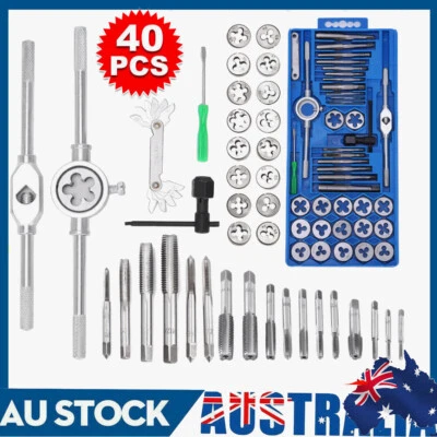 $28.89 • Buy 60Pc Metric Tap & Die Set Metric Imperial Screw Screwdriver Thread Drill M3-M12