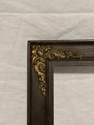 ANTIQUE FITs 10”x12” ARTS & CRAFTS AESTHETIC VICTORIAN TIGER OAK PICTURE FRAME • $87.09