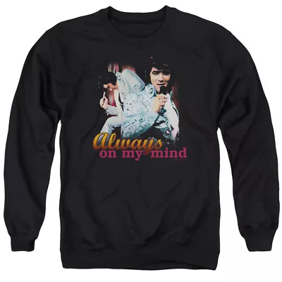 Elvis Presley Always On My Mind Crewneck Sweatshirt Licensed Music King Black • $24.49