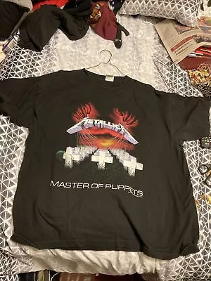 Vintage 1994 METALLICA Master Of Puppets Cygnus Double Sided T-Shirt SIZE XL • $100