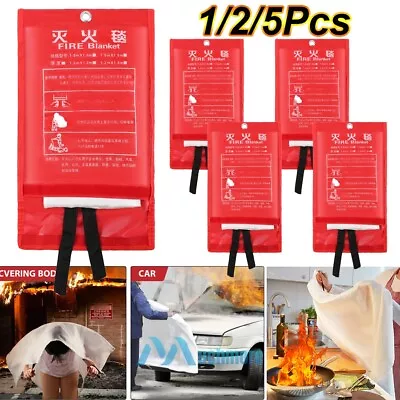 LOT Fire Blanket Fireproof For Home Kitchen Office Caravan Emergency Safety 1m² • $49.99