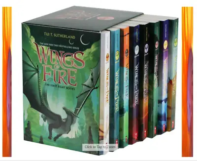 Wings Of Fire Wings Books Dragons Book Series Collection 1-8 Order Box Set • $45.99