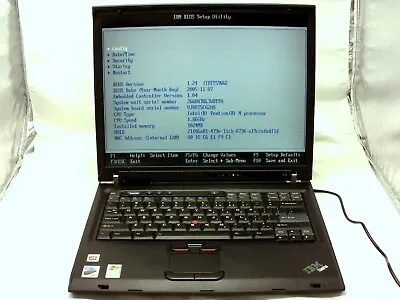 Vintage IBM ThinkPad T43 Pentium M Processor 1.86GHz 1GB RAM 40GB HDD WinXP  • $249.95