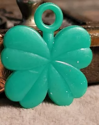 Vintage Plastic SHAMROCK FOUR LEAF CLOVER Gumball Charm Prize Jewelry  • $6.50