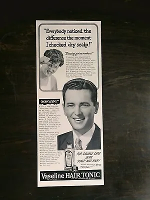 Vintage 1942 Vaseline Hair Tonic Original Ad 721 • $6.99
