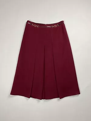 Rare Celine Vintage 80s Ladies Wool Midi Skirt Size ~ 42 • $190