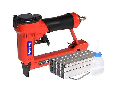 Pneumatic Upholstery Staple Gun 21 Gauge 1/2  Wide Crown Air Stapler Kit By... • $55.98