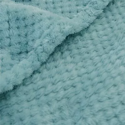 £5.84 • Buy Dreamscene Luxury Popcorn Waffle Blanket Large Warm Fleece Throw Over Bed 