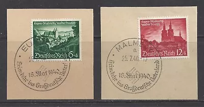 GERMANY 1940 Third Reich Eupen & Malmedy Incorporated Used On Piece $ 110.00 • $35