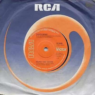 David Bowie Sound & Vision Solid Centre UK 45 7  Sgl +A New Career In A New Town • £2.99