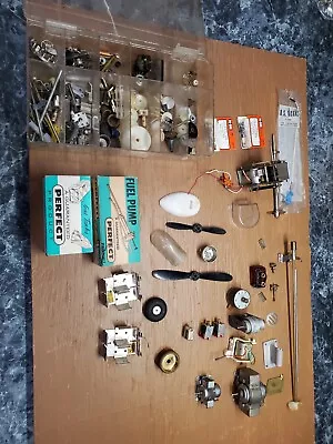 Very Unique Lot! Vintage Model Motor Boat Motors And  RC Airplane Parts.  Etc. • $20