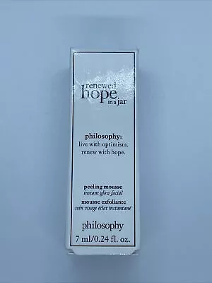 Philosophy Renewed Hope In A Jar Peeling Mousse Face 7ml 0.24oz Mini Travel BNIB • $3.14