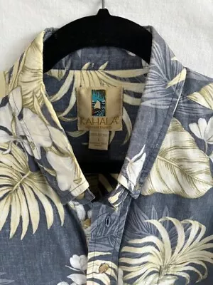 Kahala Men LARGE Aloha Shirt 100% Cotton Pull-Over • $29