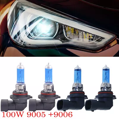 9005 & 9006 Xenon HID Headlight High/Low Beam Halogen Bulbs Combo 5000K White • $13.29