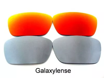 Galaxy Replacement Lenses For Oakley Fuel Cell Red&Titanium Polarized 2Pairs • $10.78