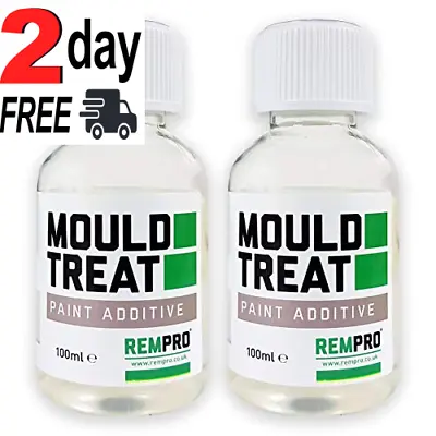 £19.86 • Buy Rempro 2 X 100ml Anti-Mould Paint Additive - Prevention & Control 2 X 