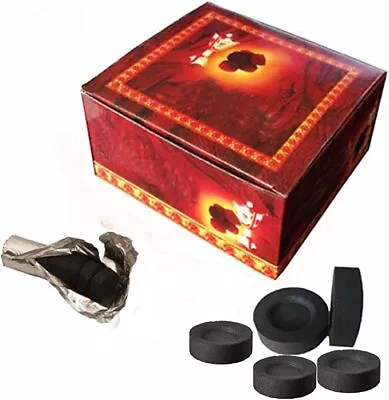 SHISHA HOOKAH CHARCOAL BAKHOOR INCENSE BURNER COAL TABLETS FOR Nakhla UK Seller • £7.89