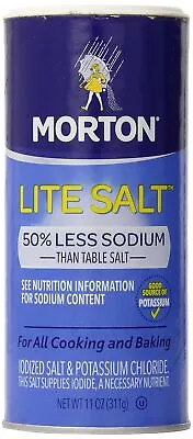 Morton Salt Lite Salt Less Sodium 11 Oz (Pack Of 1) • $10.89