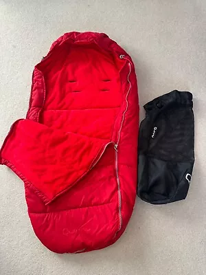 Quinny Buzz Red Footmuff With Storage Bag • £7