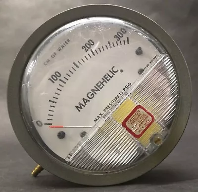 Dwyer Magnehelic Differential Pressure Gage 0-300 Cm Water CmH2O Model 2000-300C • $33