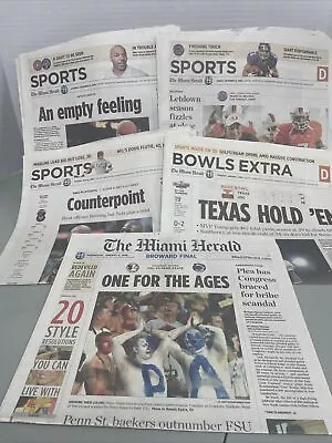 Lot Of 5 Miami Herald Sports 2006 Newspapers Football Basketball • $49.99