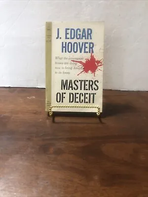 MASTERS OF DECEIT By J. Edgar Hoover  Vintage Paperback  1961 • $9.99
