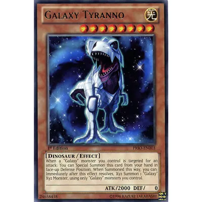 Galaxy Tyranno PRIO-EN003 Yu-Gi-Oh! Card Rare 1st Edition • £4.95