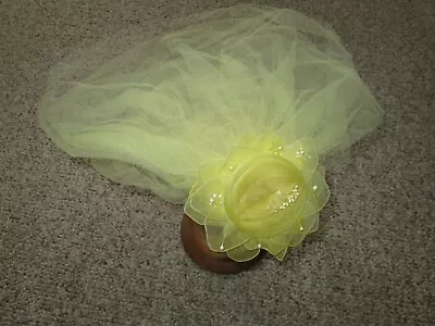 Vintage Yellow Bridal/Bridesmaid Headpiece • $14