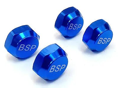 1/8 Scale RC Nitro Buggy M12 17mm Alloy Wheel Cap Nuts Only Navy Blue X 4 BSP • £7.45