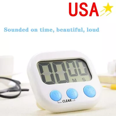 LCD Digital Large Kitchen Cooking Timer Countdown Clock Loud Alarm Magnetic USA • $7.59