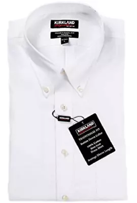 Kirkland Signature Men's Traditional Fit Non-Iron Dress Shirt • $19.99