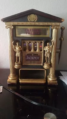 Caesars Palace Casino Las Vegas Vintage Franklin Mint Jackpot Slot Machine Bank • $1000