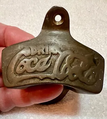 Vintage Brass Coca Cola Wall Mount Bottle Opener • $10