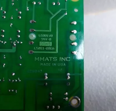 Mmats Inc. Pcb Card 370554.1 Lg001v0 94v-0 0746 L5011-006a Usa • $299.99