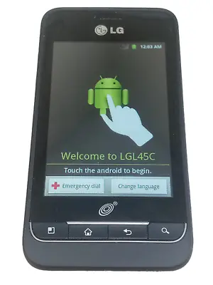 LG L45C Optimus Net 512MB TracFone Android Smart Phone In Black | Reset • $12.99