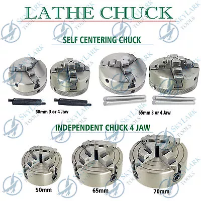 Self-Centering & Independent Lathe Chuck Set All Sizes Available SKYLARK • $103.62