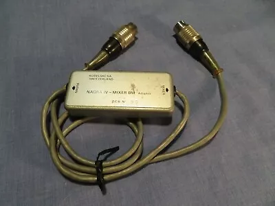 This Qcb Is An Adapter For A Bmii Mixer To Work With A Nagra 4 Tape Recorder • £155