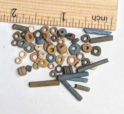 More Than Fifty 2500 Year Old Ancient Egyptian Faience Mummy Beads (#F5302) • £10.31