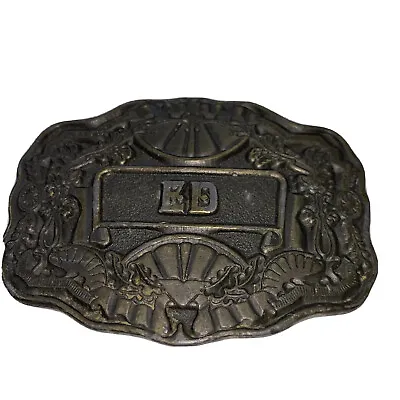 Vintage Name ED Belt Buckle Old Beauty Oden Inc • $11.11