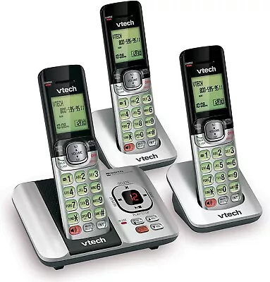 Vtech CS6529-3 DECT 6.0 3Handset Cordless Answering System With Call Waiting • $44.90