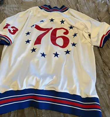 WILT CHAMBERLAIN Philadelphia 76ers Mitchell & Ness Warm Up Size 56 Jacket NBA • $106.24