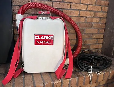 Rare 🛑 Vintage ✅ Clarke Napsac Commerical Backpack Vacuum Cleaner ✅ Works Great • $206.99