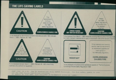 £23.29 • Buy A Warning Label For Secondhand Furniture - Vintage Photograph 1060287
