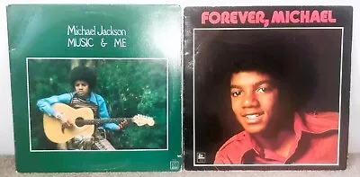 MICHAEL JACKSON 2 X Vinyl LP Bundle Music & Me Forever Michael Pop Albums • £4.95