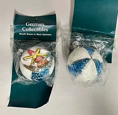 Inge Vintage Ornaments  Windmill / Beach Ball  * W Germany * New * Free Shipping • $12.50