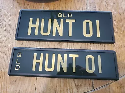 Personalised Number Plates Qld HUNT 01 • $1350