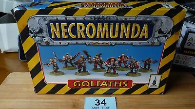 Warhammer Specialist Games Necromunda Goliath Empty Box No Figures Used #34 • £20