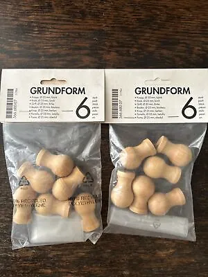 IKEA Grundform Knob/handle Set Of 6 X 2 Packs Brand New  • £8