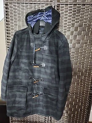 NWT Tommy Hilfiger Men's Wool Blend Hooded Toggle Duffle Coat Jacket  NEW • $99.99